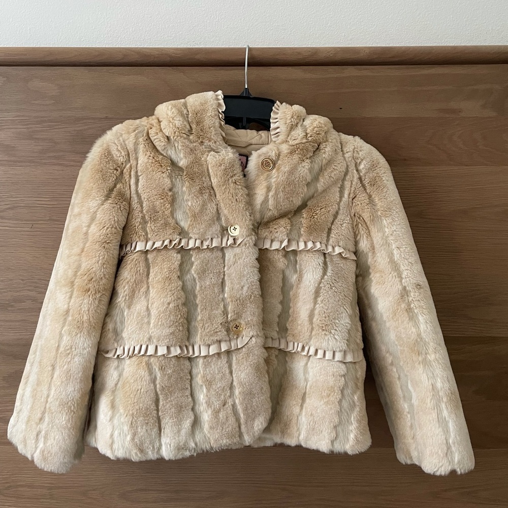 Girls 12 Juicy Couture Faux Fur Coat